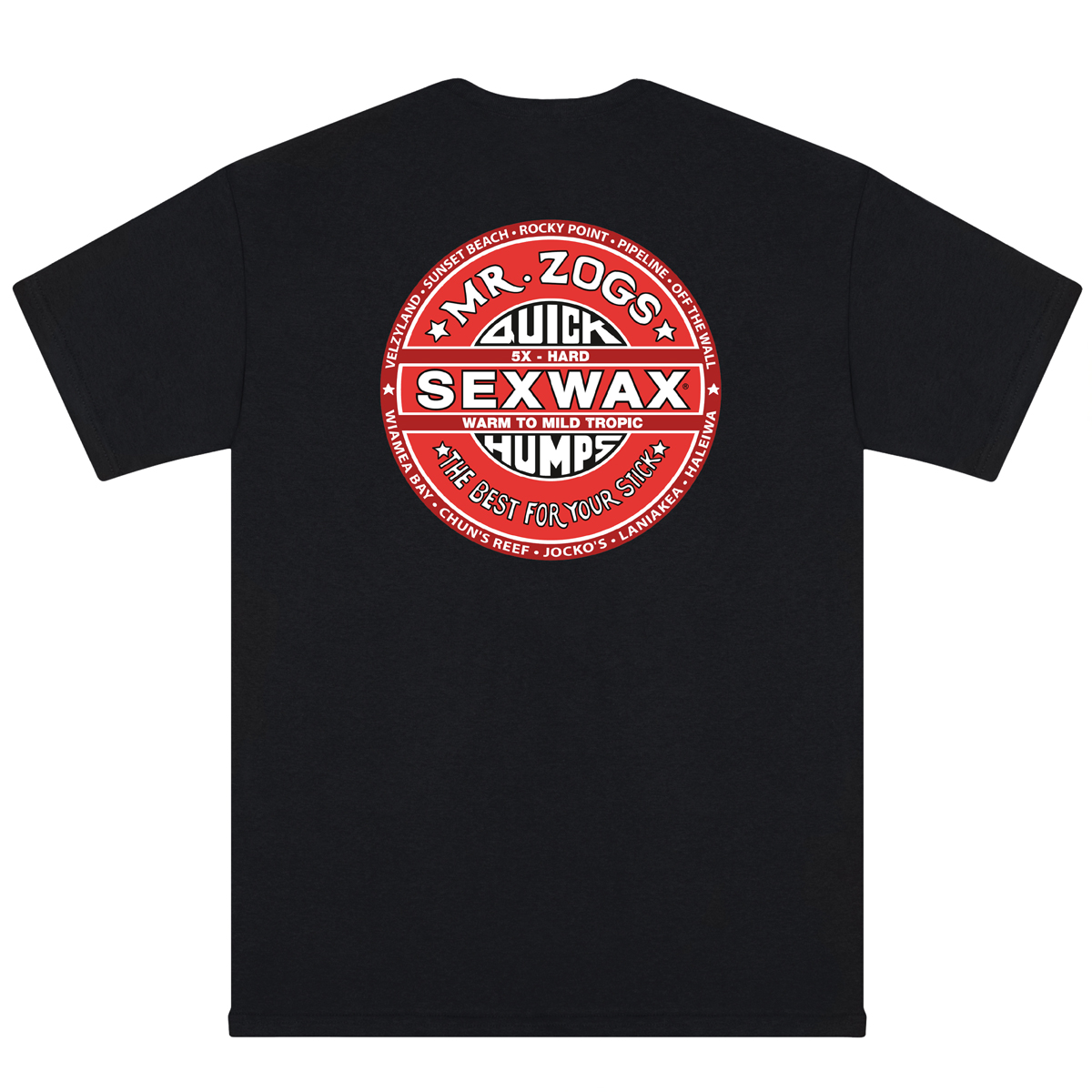 Sex Wax Hawaii Mens Short Sleeve 09s Mr Zogs Surfboard Wax